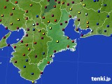 三重県のアメダス実況(日照時間)(2016年08月01日)