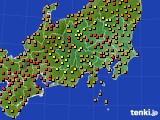 2016年08月01日の関東・甲信地方のアメダス(気温)