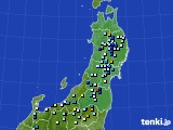 2016年08月02日の東北地方のアメダス(降水量)