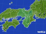 近畿地方のアメダス実況(降水量)(2016年08月03日)