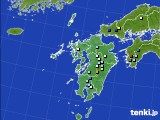 九州地方のアメダス実況(降水量)(2016年08月03日)