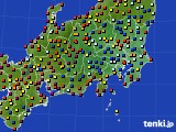 関東・甲信地方のアメダス実況(日照時間)(2016年08月03日)