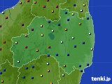 福島県のアメダス実況(日照時間)(2016年08月03日)