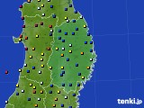 岩手県のアメダス実況(日照時間)(2016年08月03日)