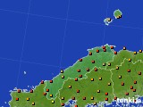 2016年08月03日の島根県のアメダス(気温)