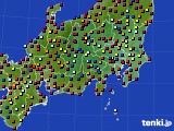 関東・甲信地方のアメダス実況(日照時間)(2016年08月04日)