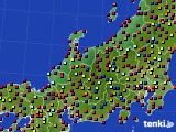 北陸地方のアメダス実況(日照時間)(2016年08月04日)