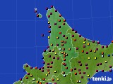 2016年08月04日の道北のアメダス(日照時間)