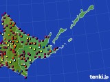 道東のアメダス実況(日照時間)(2016年08月04日)