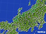 北陸地方のアメダス実況(風向・風速)(2016年08月04日)