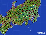 関東・甲信地方のアメダス実況(日照時間)(2016年08月05日)