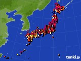 アメダス実況(日照時間)(2016年08月05日)