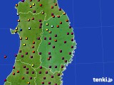 2016年08月05日の岩手県のアメダス(日照時間)