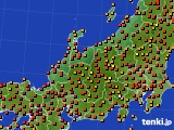 北陸地方のアメダス実況(気温)(2016年08月05日)