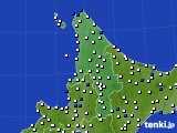 道北のアメダス実況(風向・風速)(2016年08月05日)