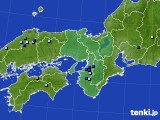 近畿地方のアメダス実況(降水量)(2016年08月06日)