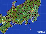 関東・甲信地方のアメダス実況(日照時間)(2016年08月06日)