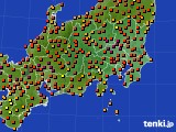 関東・甲信地方のアメダス実況(気温)(2016年08月06日)