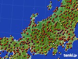 北陸地方のアメダス実況(気温)(2016年08月06日)