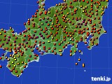 東海地方のアメダス実況(気温)(2016年08月06日)