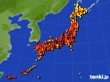 アメダス実況(気温)(2016年08月06日)