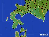 2016年08月06日の道南のアメダス(気温)