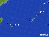 沖縄地方のアメダス実況(風向・風速)(2016年08月06日)