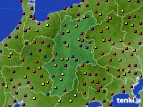 長野県のアメダス実況(日照時間)(2016年08月07日)