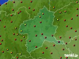 群馬県のアメダス実況(気温)(2016年08月07日)