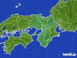 近畿地方のアメダス実況(降水量)(2016年08月08日)