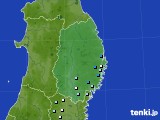 岩手県のアメダス実況(降水量)(2016年08月08日)