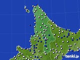 道北のアメダス実況(風向・風速)(2016年08月08日)