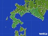 2016年08月08日の道南のアメダス(風向・風速)
