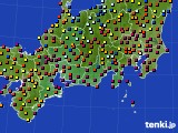 東海地方のアメダス実況(日照時間)(2016年08月09日)