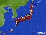 2016年08月09日のアメダス(日照時間)