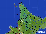 道北のアメダス実況(日照時間)(2016年08月09日)