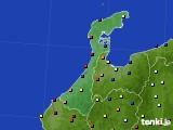 石川県のアメダス実況(日照時間)(2016年08月09日)