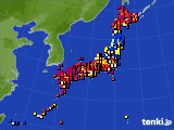 2016年08月10日のアメダス(日照時間)