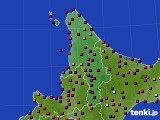 道北のアメダス実況(日照時間)(2016年08月10日)