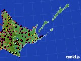 道東のアメダス実況(日照時間)(2016年08月10日)
