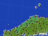 島根県のアメダス実況(日照時間)(2016年08月10日)