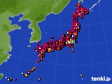 アメダス実況(日照時間)(2016年08月11日)