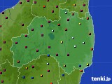 福島県のアメダス実況(日照時間)(2016年08月11日)