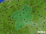 群馬県のアメダス実況(日照時間)(2016年08月11日)