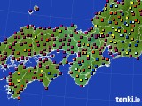 近畿地方のアメダス実況(日照時間)(2016年08月12日)