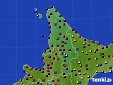 道北のアメダス実況(日照時間)(2016年08月12日)