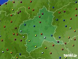 群馬県のアメダス実況(日照時間)(2016年08月12日)