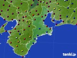 三重県のアメダス実況(日照時間)(2016年08月12日)