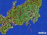 2016年08月12日の関東・甲信地方のアメダス(気温)