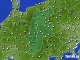 長野県のアメダス実況(風向・風速)(2016年08月12日)